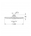 Sistema de chuveiro Grohe RSH Allure 230 chuveiro de parede (27479000)