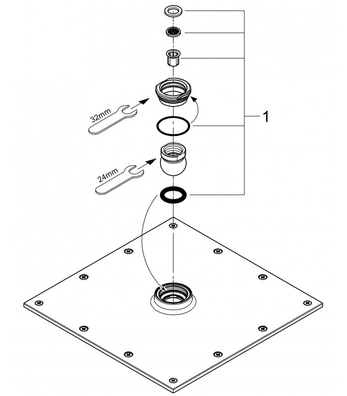 Compra online Sistema de chuveiro Grohe RSH Allure 230 chuveiro de parede (27479000) en oferta al mejor precio