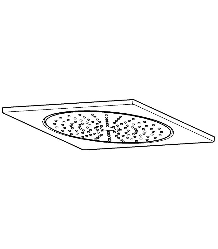 Compra online Sistema de chuveiro Grohe RSH série F Chuveiro de teto de 10" en oferta al mejor precio