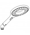 Sistema de chuveiro Grohe RSH Icon 150 com chuveiro de mão, roxo, 2 jatos (27448000)