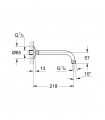 Grohe Relexa Brazo de ducha de 218 mm (27406000)