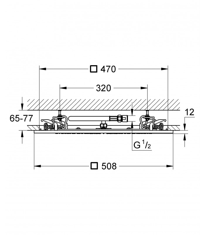Compra online Sistema de chuveiro GROHE Rainshower 400 mm (27286000) en oferta al mejor precio