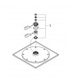 Sistema de chuveiro Grohe RSH série F Chuveiro de parede de 10"