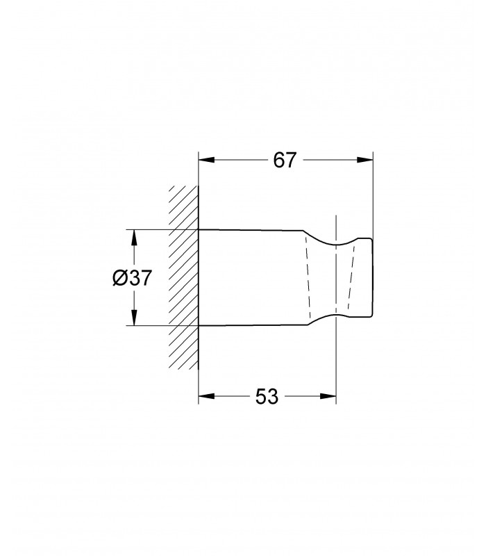 Compra online Sistema de ducha Grohe Soporte mural fijo en oferta al mejor precio