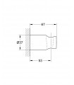 Sistema de ducha Grohe Soporte mural fijo