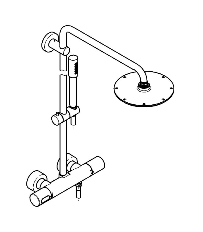 Compra online Sistema de chuveiro Grohe Rainshower 210 sistema de chuveiro termostático en oferta al mejor precio