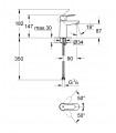Grifo de lavabo Grohe BauEdge Tamaño S (23330000)