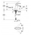 Torneira para banheiro Grohe Eurosmart seg. lavar corrente ecológica M 28mm