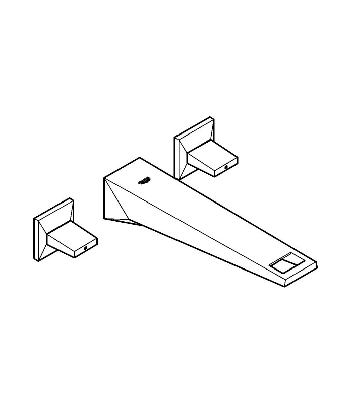 Compra online Grifería para baño Grohe ALLURE BRILLANTI  MURAL  con CAÑO 220mm.  20348000 en oferta al mejor precio
