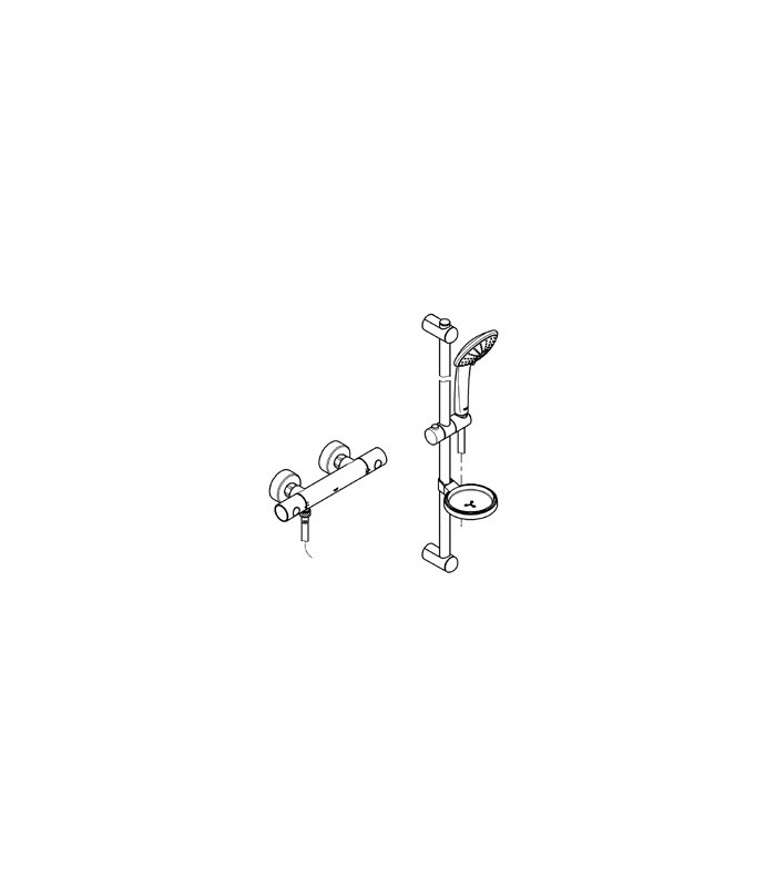 Compra online Grifo GROHE ducha Grohtherm 1000 Termostato de ducha 1/2" en oferta al mejor precio