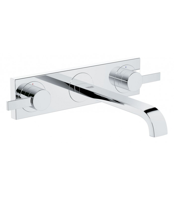 Compra online Torneira de banheiro Grohe Allure com bateria e bica de pia montada na parede 220 mm (20193000) en oferta al mejor precio