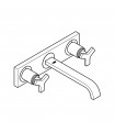 Grifería Grohe Allure batería lavabo mural caño 220 (20192000)