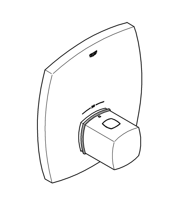 Compra online Termostato central embutido Grohe Grandera (19941000) en oferta al mejor precio