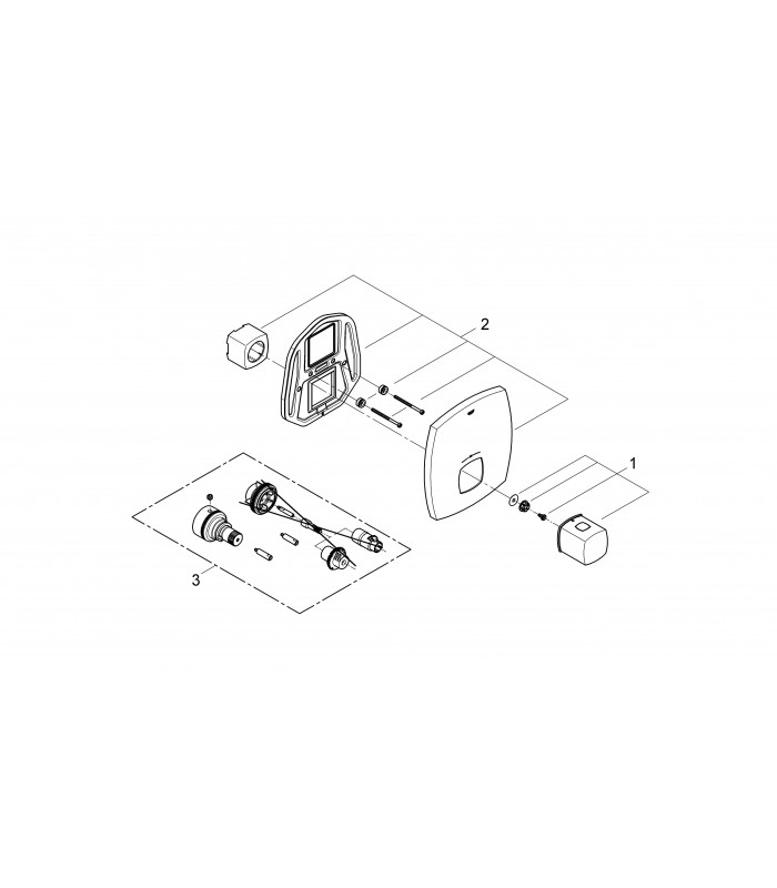 Compra online Termostato central embutido Grohe Grandera (19941000) en oferta al mejor precio