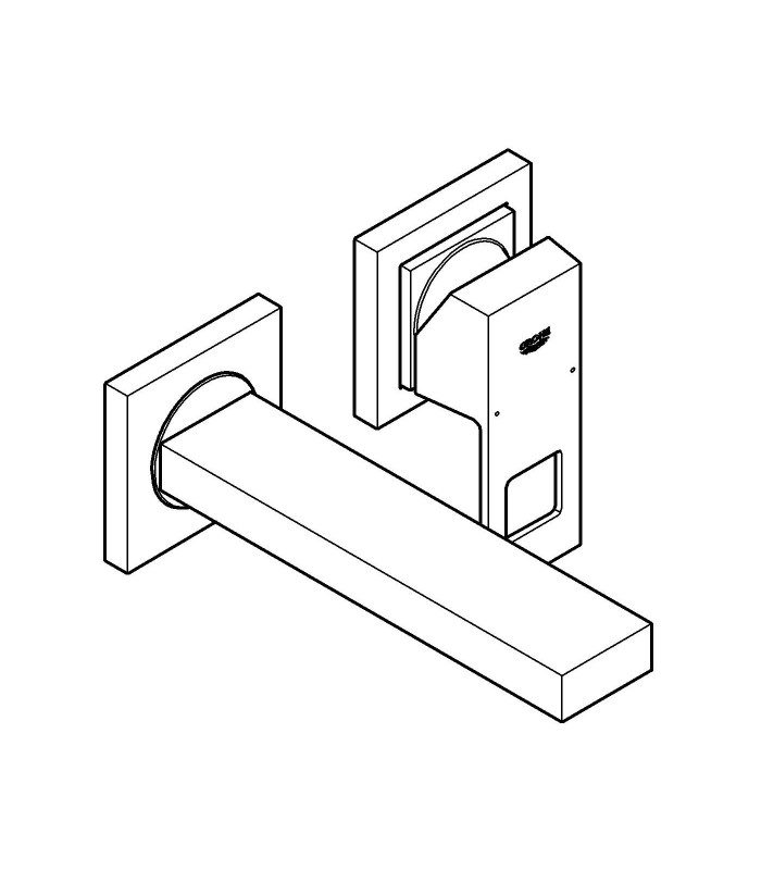 Compra online Grifería para baño Grohe EUROCUBE MONOM. LAV MURAL CAÑO 171MM S en oferta al mejor precio