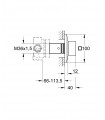 Grifería para baño Grohe ALLURE BRILLIANT INVERSOR 5 VÍAS 43-91MM