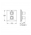 Grohe ALLURE BRILL TERMOSTATO emp banho-chuveiro