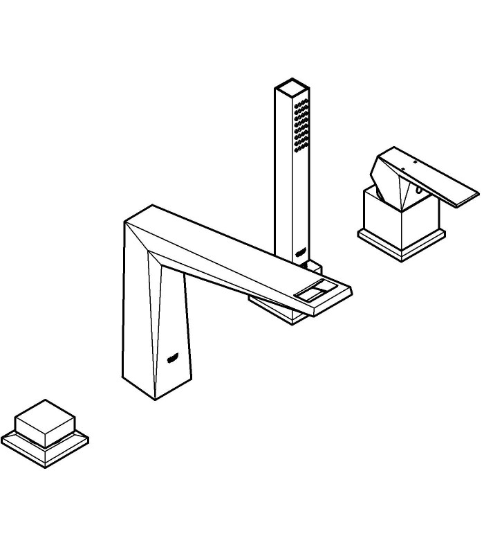 Compra online Torneira de banheiro Grohe ALLURE BRILL COMB. Monomórfico. BANHEIRA 4 AG. en oferta al mejor precio