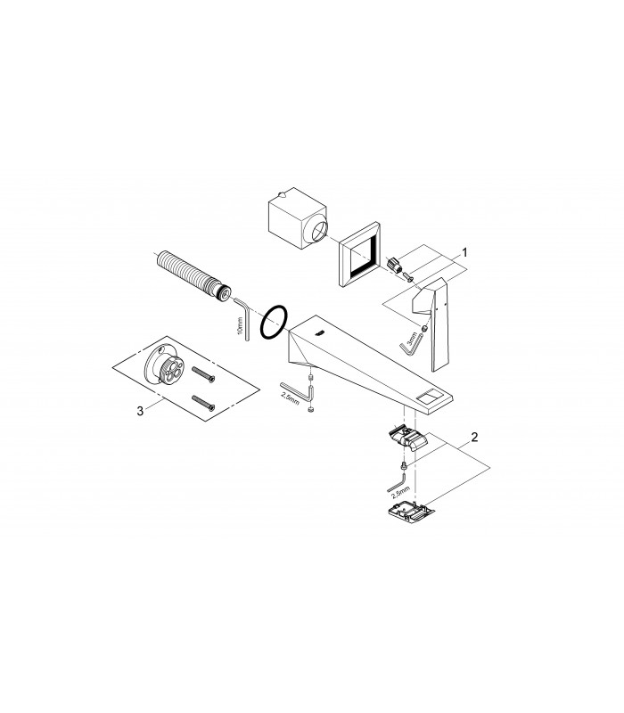 Compra online Torneira misturadora de encastrar Grohe da gama ALLURE BRILLANT com BICA 220M tamanho M (19783000) en oferta al mejor precio