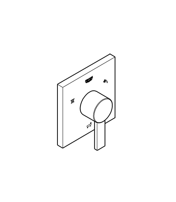 Compra online Grifería para baño Grohe Allure inversor 5 vías parte exterior en oferta al mejor precio