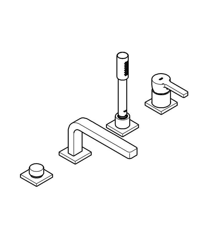 Compra online Grifería para baño Grohe Lineare Comb. Monom. Bañera 4 agujeros en oferta al mejor precio