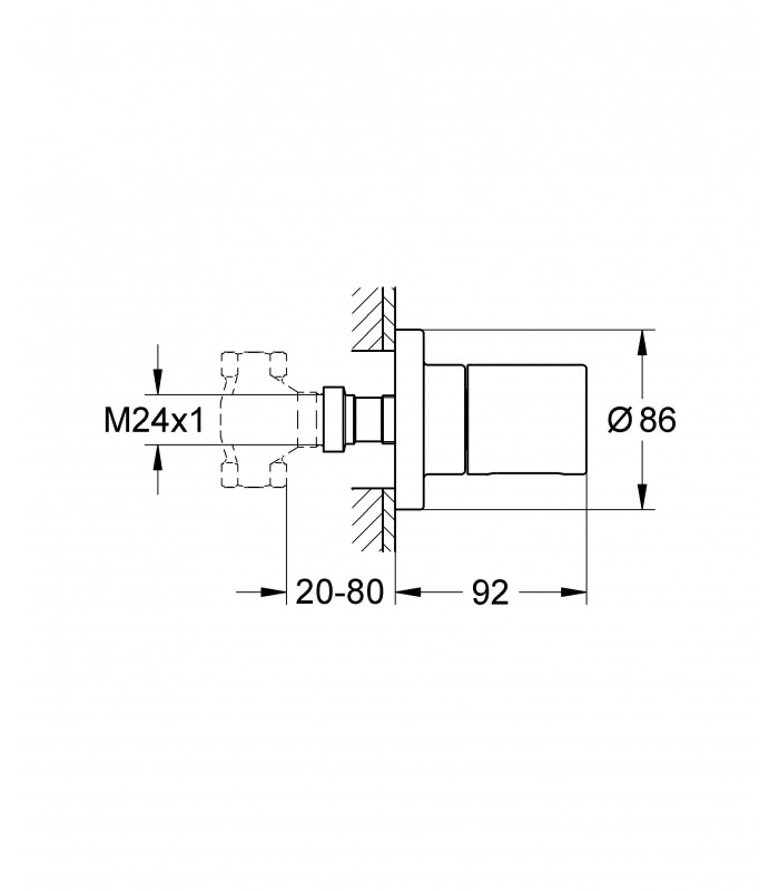 Compra online Termostato Grohe Grohtherm 3000C LLave de paso part.exter en oferta al mejor precio