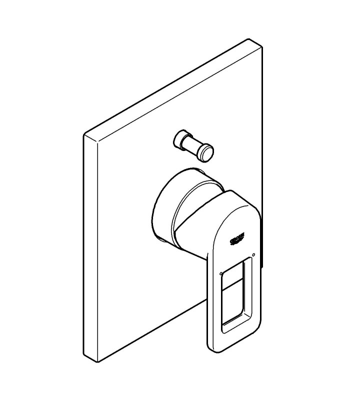 Compra online Torneira de banheiro embutida monocomando Grohe Quadra para banheira/chuveiro en oferta al mejor precio