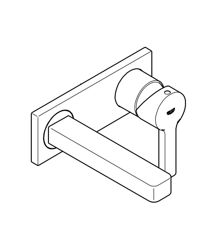 Compra online Grifería para baño Grohe Lineare monom. mural lavabo caño 153mm S (19409000) en oferta al mejor precio