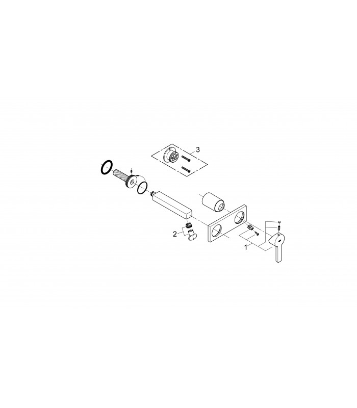 Compra online Grifería para baño Grohe Lineare monom. mural lavabo caño 153mm S (19409000) en oferta al mejor precio