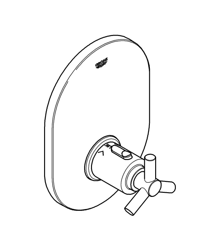 Compra online Termostato Grohe Atrio Ypsilon Thm Empr Central Parte Ext en oferta al mejor precio