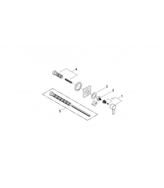 Compra online Grifería para baño Grohe Allure llave de paso mando en palanca en oferta al mejor precio