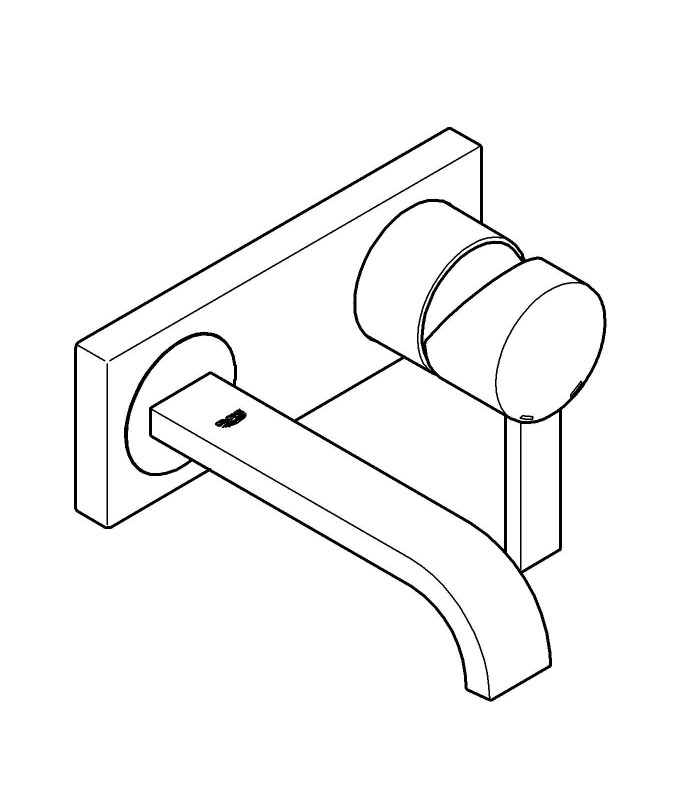 Compra online Torneira de banheiro Grohe Allure Monom. Lavatório de parede com bica de 180 mm S en oferta al mejor precio