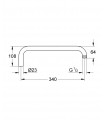 Sistema de chuveiro Grohe Rainshower braço de chuveiro 390 mm para sist.duc