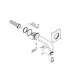 Torneira de banheiro Grohe Allure F-digital com bica de parede