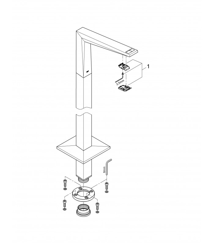 Compra online Bica de banheira de chão Grohe Allure Brilliant (13301000) en oferta al mejor precio