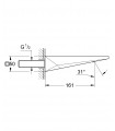 Bica de banheira de parede Grohe Allure Brilliant (13299000)