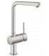 Grifo de cocina Grohe Minta monomando fregadero 1/2" L-caño mate