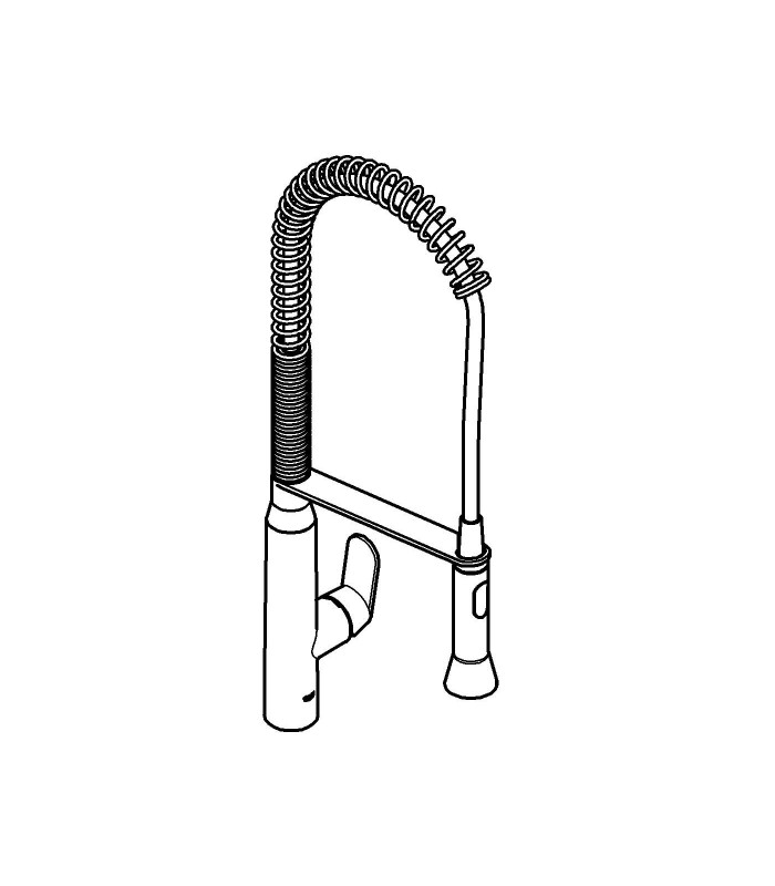 Compra online Grifo de cocina Grohe K7 monomandofreg.Profesionalfesional cromo mate en oferta al mejor precio