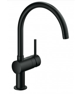 Grifo de cocina Grohe Minta negro. Monomando fregadero caño C