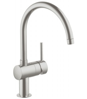 Grifo de cocina Grohe Minta monomando fregadero caño C mate