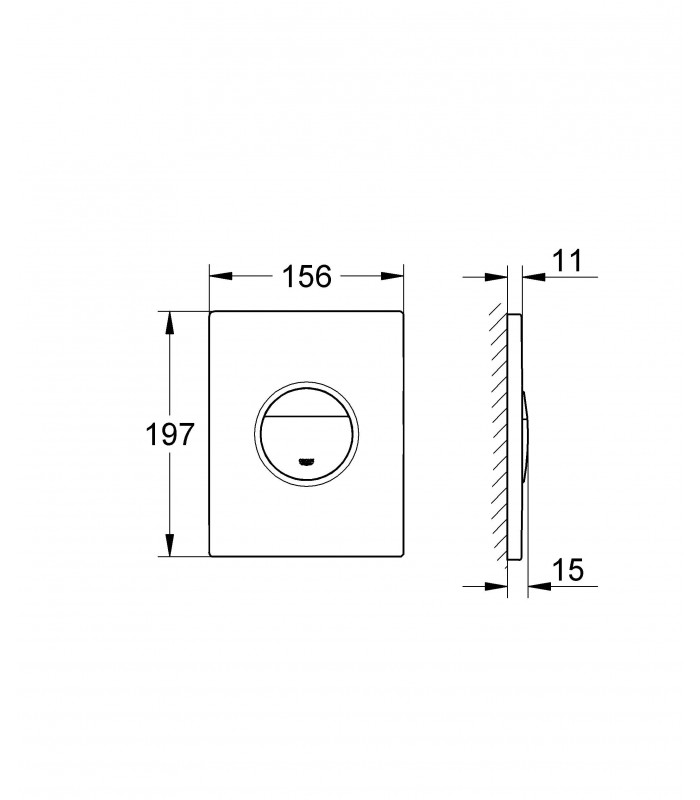 Compra online Recambio y accesorio sanitario Grohe Pulsador Nova  Escudo  Skate  Dual  Flush Blanco 38765 SH0 en oferta al mejor precio