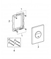 Grohe Sanitary Spare Part and Accessory Nova Botão Skate Dual Flush Shield Branco 38765 SH0
