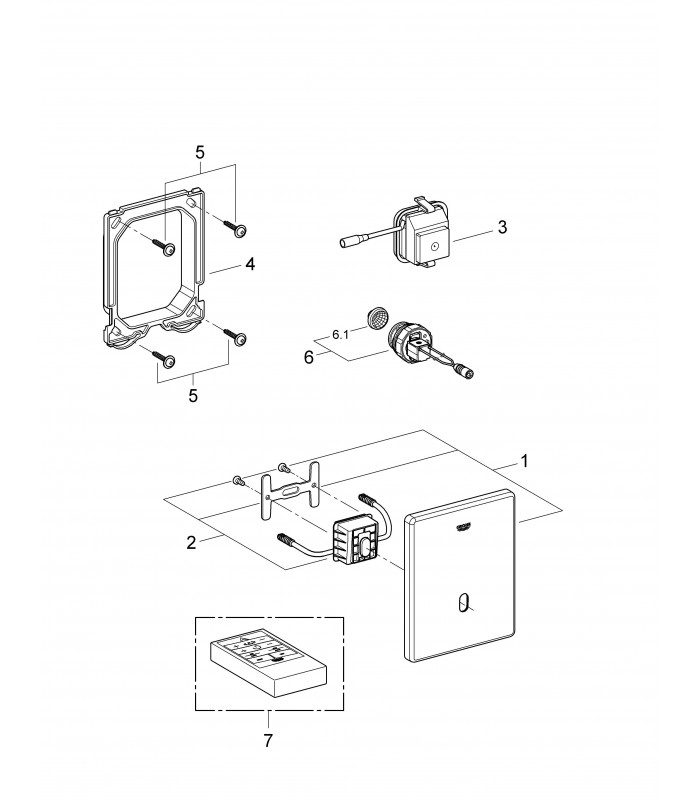 Compra online Recambio y accesorio sanitario Grohe Tectron Infra eletr Fluxor Urinario (37321SD1) en oferta al mejor precio