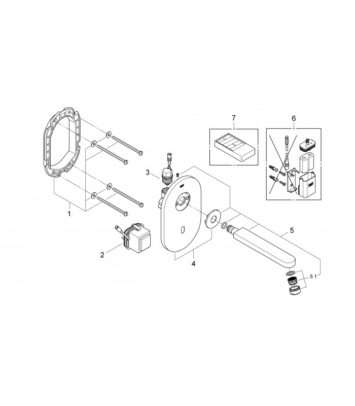 Compra online Peças de reposição profissionais e peças para torneira elétrica Grohe Eurosmart CE ctricop.ext. lavatório. en oferta al mejor precio