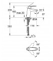 Grifería para baño Grohe Eurodisclavabo 35mm Eco cadenilla S