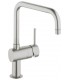 Torneira misturadora de cozinha Grohe Minta monocomando para lavatório bico em U mate