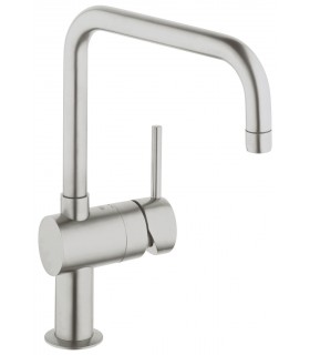 Grifo de cocina Grohe Minta monomando fregadero U-caño mate
