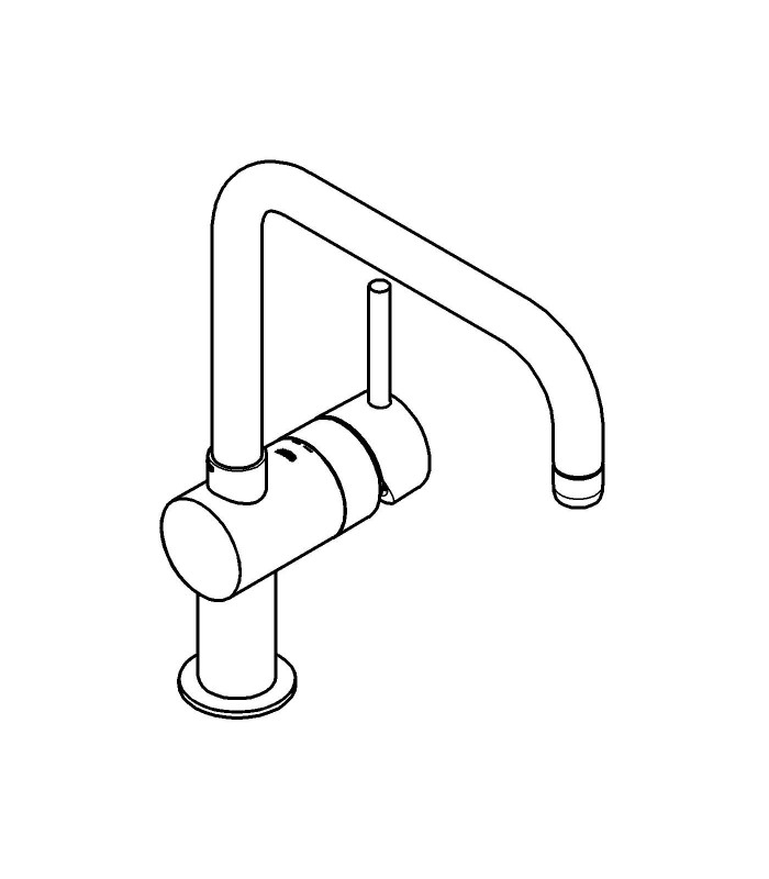 Compra online Torneira misturadora de cozinha Grohe Minta monocomando para lavatório bico em U mate en oferta al mejor precio