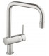 Torneira de cozinha Grohe Minta monocomando para pia bico em U extra fosco