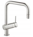 Torneira de cozinha Grohe Minta monocomando para pia bico em U extra fosco